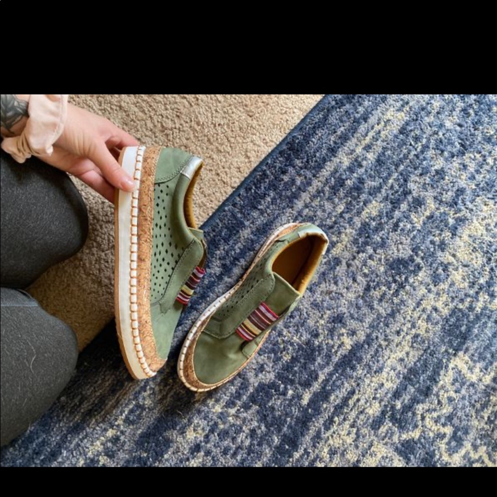 New size 9 flat espadrilles, never worn.